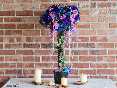 Sharhonda this one's for you! DIY Tall Enchanted Rustic Elegant Wedding Centerpiece For Your Big Day