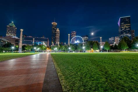 Centennial Olympic Park In Atlanta Georgia Stock Photo Image Of