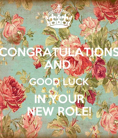 Congratulations And Good Luck In Your New Role Poster Inhse Rsvn