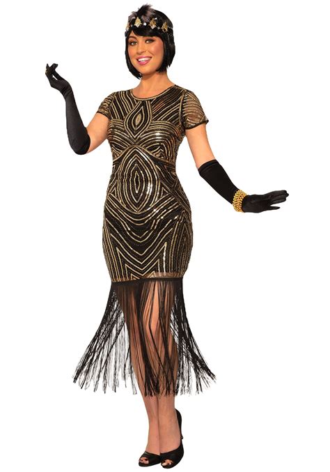 Womens Art Deco Flapper Dress Costume