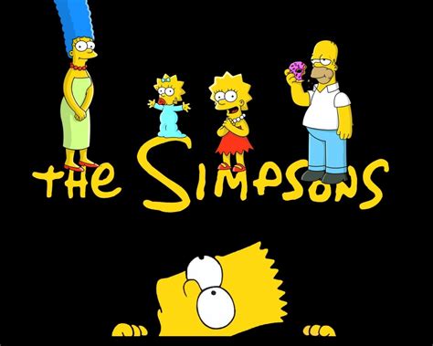 Free Download Hd Wallpaper The Simpsons Bart Simpson Homer Simpson Lisa Simpson Maggie