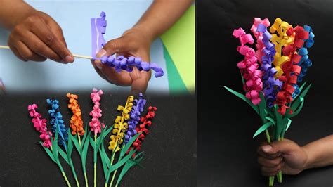 How To Make Paper Hyacinth Flowers Diy Tutorial Diy Crafts Youtube