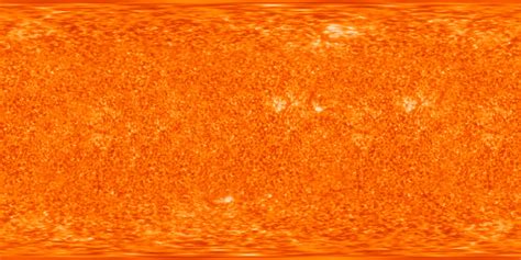 Artistic Cylindrical Map Of The Sun