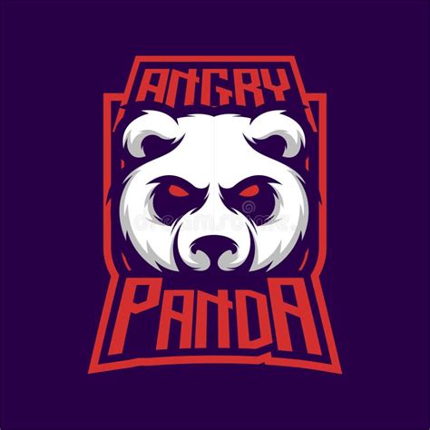 Angry Panda Head Mascot Stock Vector Illustration Of Scream 35934282