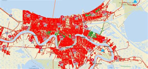 Entergy New Orleans Power Outage Map Map
