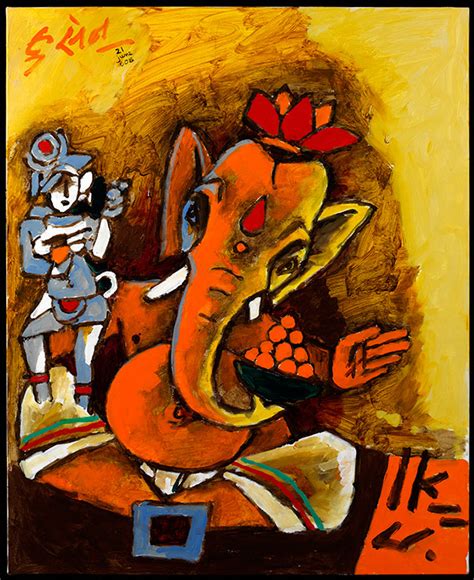 Mf Husain Master Of Modern Indian Painting About The Exhibition