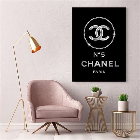 Chanel Logo Prints Canvas Wall Art Chanel Wall Art Chanel Etsy
