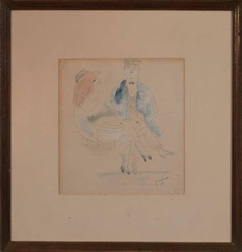 Lot Jules Pascin French 1885 1930 The Couple 1917 Watercolor 8