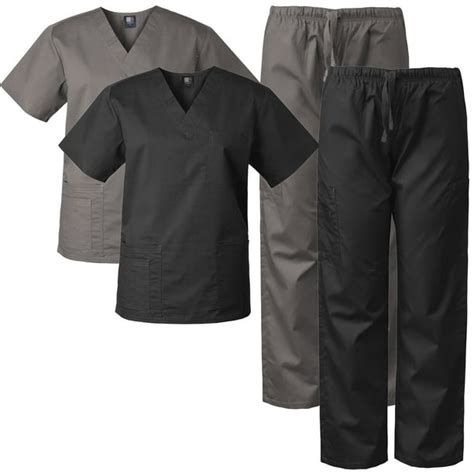 2 Pack Medgear Scrubs For Men And Women Scrubs Set Medical Uniform