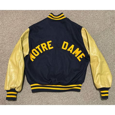 Vintage Vintage 70s Large Notre Dame Varsity Letterman Jacket Grailed