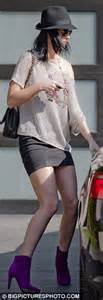 Katy Perry Shows Off Her Legs In Super Short Skirt As She Heads To The