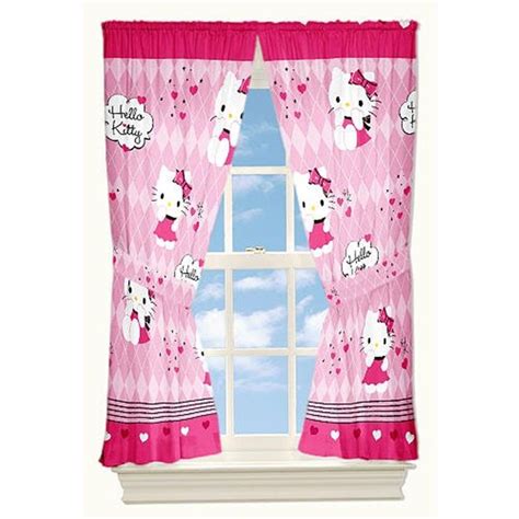Schlafzimmer im hello kitty design, schlafzimmer dekorieren. Niedliche Fenster Behandlung: Kinder Schlafzimmer Vorhänge ...