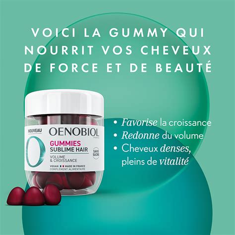 Oenobiol Gummies Sublime Hair Volume Et Croissance Complément