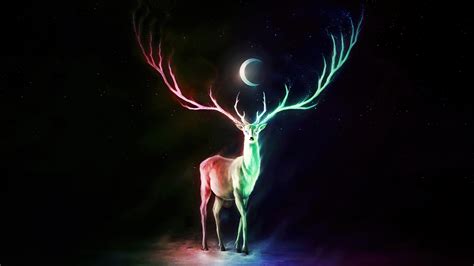 Download Fantasy Deer K Ultra HD Wallpaper