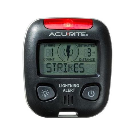Acurite Lightning Detector Counts Strikes Portable Storm Detector W