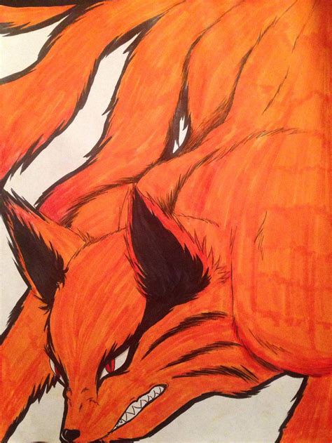 Nine Tailed Fox Fan Art Naruto By Puppershnupper03 On Deviantart