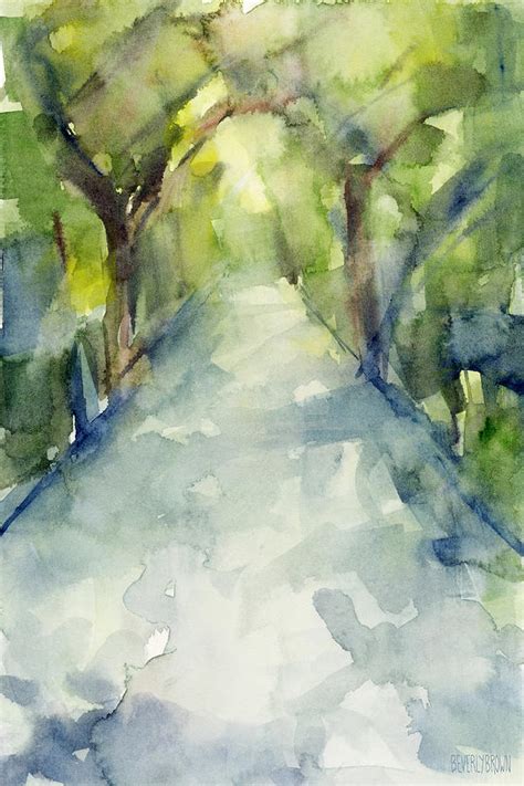 Path Conservatory Garden Central Park Watercolor Painting Painting By