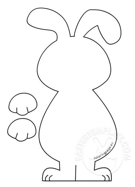 Here's the latest addition to our popular printable craft templates category, a new set of spring and easter shapes! Easter Bunny Template Archivi - Easter Template