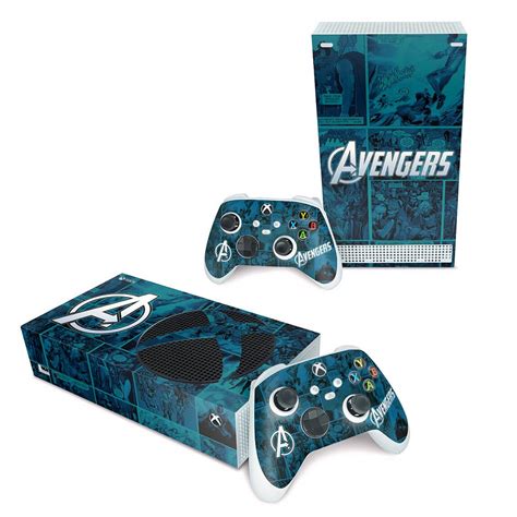 Xbox Series S Skin Avengers Vingadores Comics Pop Arte Skins