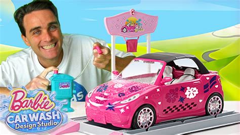 Barbie Car Wash Design Studio Toy Unboxing Konas2002 Youtube