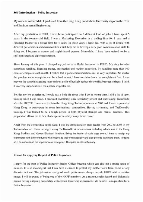 30 Self Introduction Letter Sample Example Document Template Simple