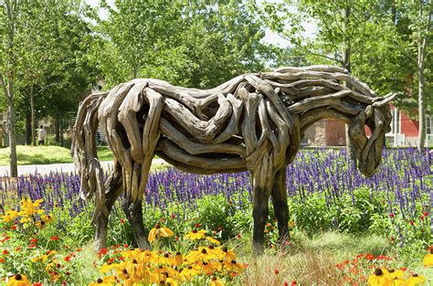 Odyssey The Horse Sculpture Made Of Driftwood By Heather Jansch