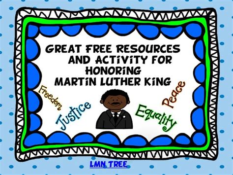 Lmn Tree Martin Luther King Books Free Resources And Activity Mlk