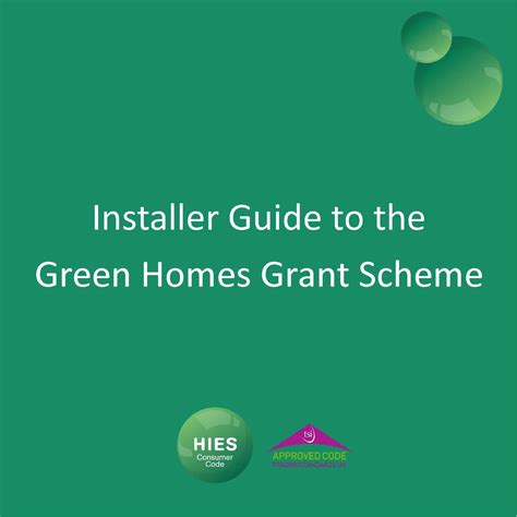 Installer Guide To The Green Homes Grant Scheme