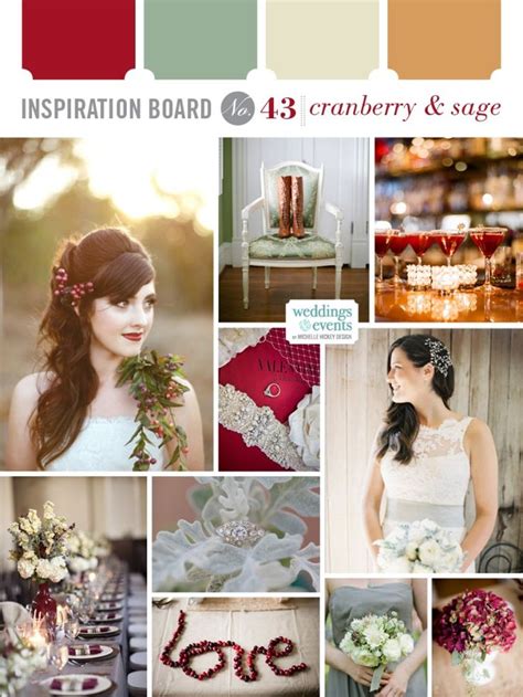 Inspiration Board 43 Cranberry And Sage Elegance And Enchantment Sage