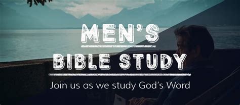 Mens Weekly Bible Study First United Methodist Church