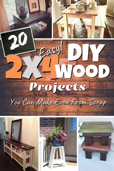 20 Easy Diy 2x4 Wood Projects You Can Make Even From Scrap