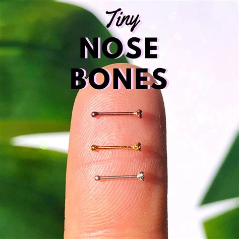 Tiny Mm Nose Bone Nose Piercing Ball Nose Stud Dainty Nose Etsy