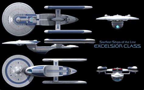 Excelsior Class Starship High Resolution By Enethrin On Deviantart