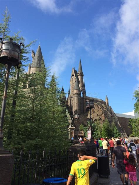 Hogwarts Castle Universal Studios Orlando Florida Editorial Photo