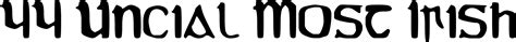 But back to the matter at hand. YY Uncial Most Irish Molded font