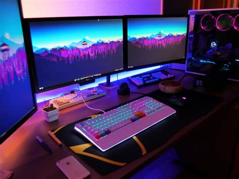 I Bought Led Strip This Is Interesting Video Game Rooms Computer Gaming Room Game Room Design