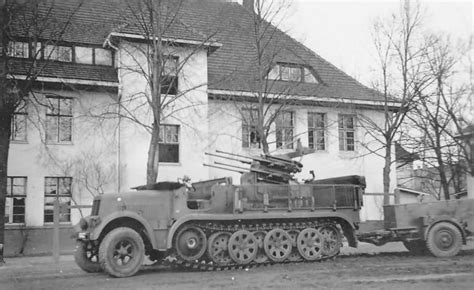 Sdkfz 71 With A 2 Cm Flakvierling 38 L65 And Sd Ah 56 Trailer