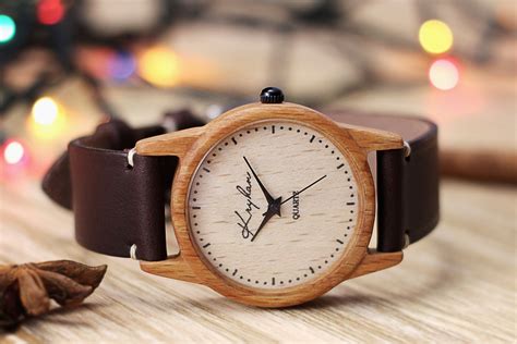 Wood watch Wooden wrist watch Women's watch Handmade watch Personalized watch Engraved watch 