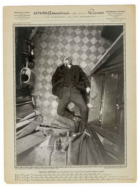 Crime Scene Photograph Attributed To Alphonse Bertillon Paris 1901
