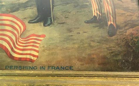 Lot Antique Original 1917 Pershing In France Berlin Or Bust Wwi
