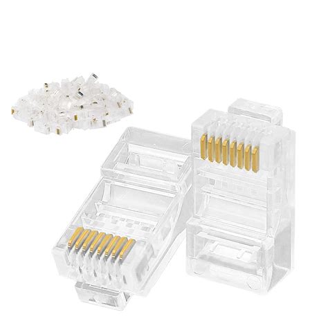 Connettori Rj45 Modulari Cat6 Con Estremità A Crimpare 8p8c Rj45 22 26