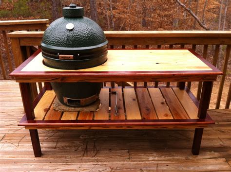 Consider putting the finished picture first, however, this is not a requirement. Wood Work Table Plans For Xl Big Green Egg PDF Plans
