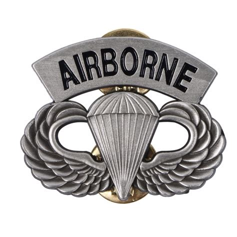 Us Army Airborne Paratrooper Parachutist Jump Wings Badge Insignia Pin