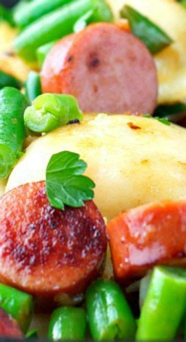 Recipe #387079 is our favorite way to cook this kielbasa. One Skillet Kielbasa Sausage and Pierogies | Recipe ...