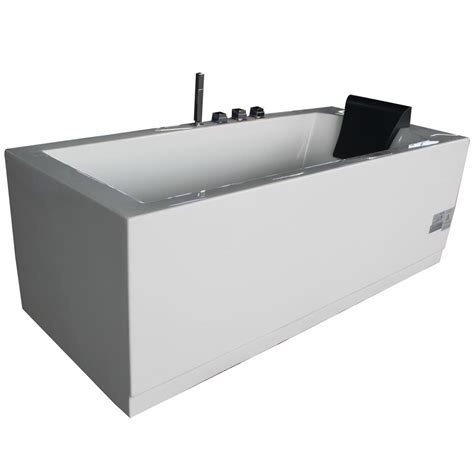 Shopfactorydirect is proud to carry a line of exquisite and modern whirlpool bathtubs. EAGO 72 in. Acrylic Flatbottom Whirlpool Bathtub in White ...