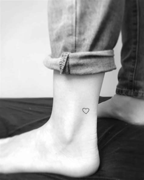 Heart Tattoos On Ankle