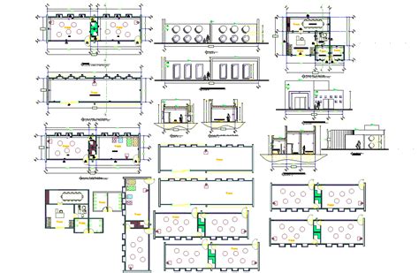 Educational Institute Interiors Detail And Design In Autocad Dwg Files