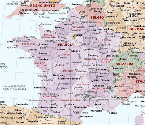 mappa digitale francia