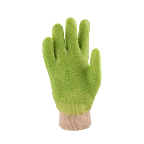 PVC Heavy Duty Knit Wrist Gloves 5cm Rough Palm Protekta Safety Gear