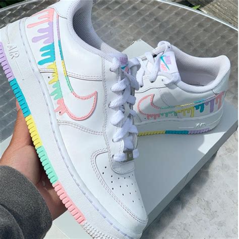 Ice Cream Drip Af1 🍡 The Custom Movement In 2021 Cute Nike Shoes